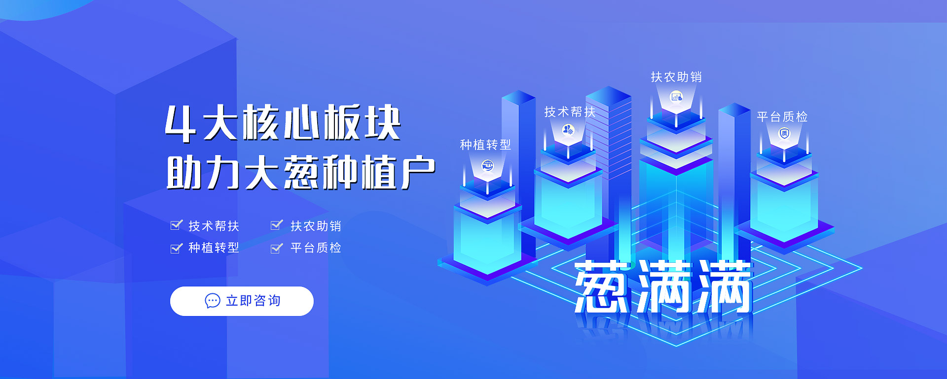 蔥滿滿4大核心板塊助力大蔥種植戶